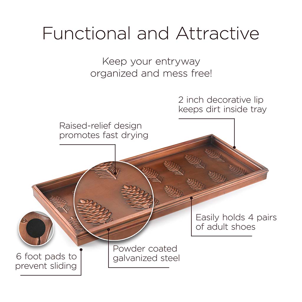 Pine Cones Multi-Purpose Boot Tray