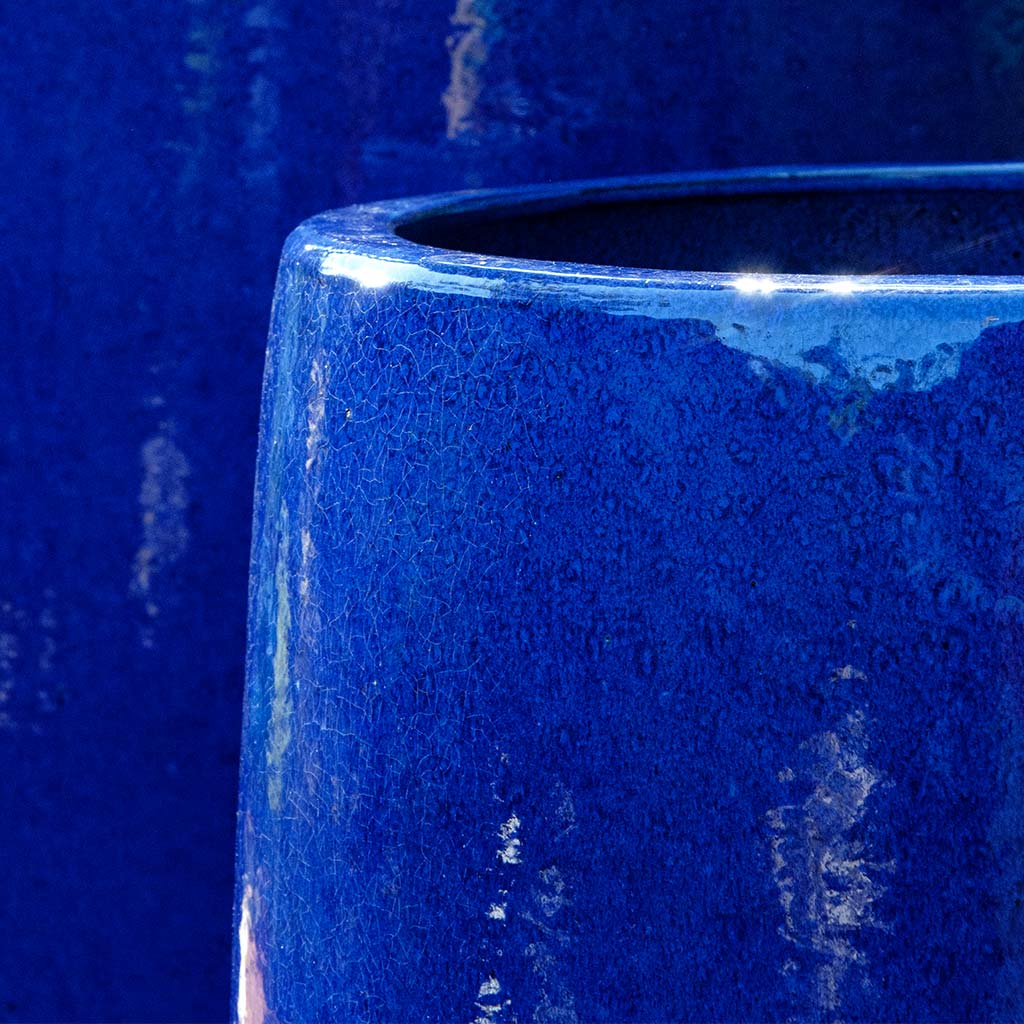 Sabine Planter, Tall || Riviera Blue