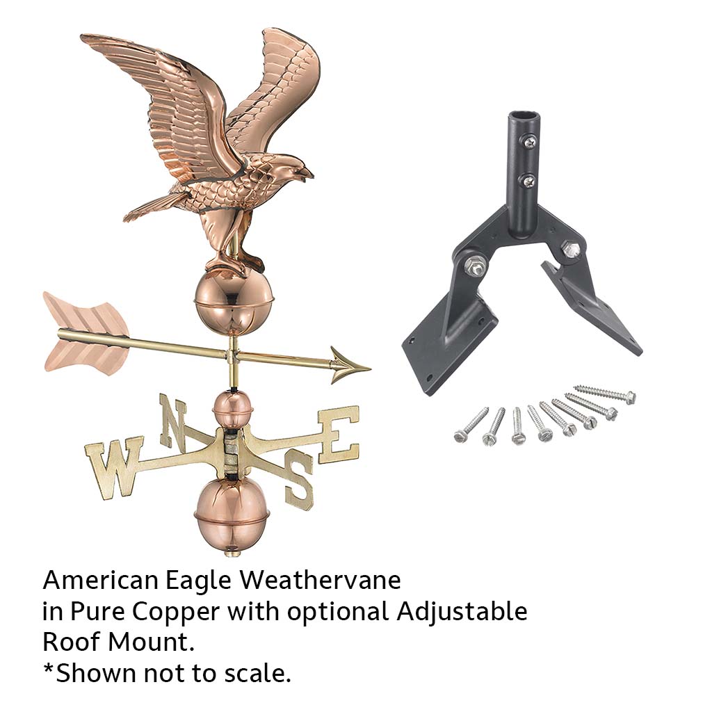 American Eagle Weathervane in Pure Copper