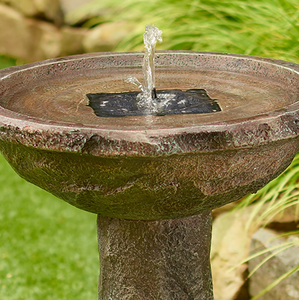 Bedrock Solar Birdbath