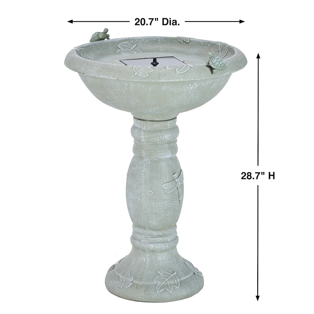 Country Gardens Solar Birdbath
