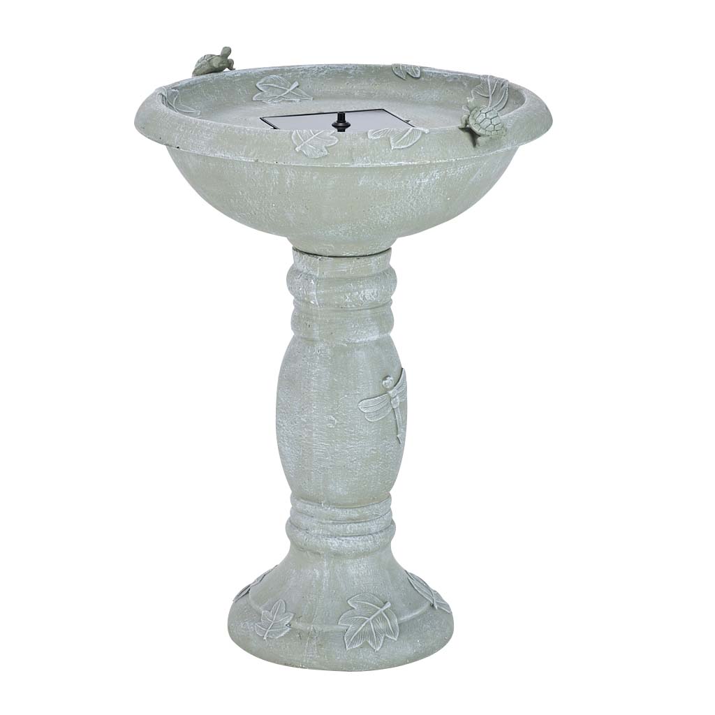 Country Gardens Solar Birdbath