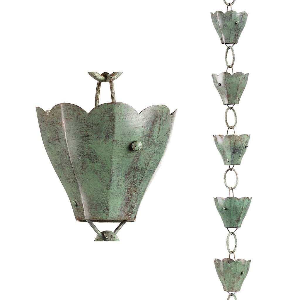 Tulip Verde 8.5 ft. Rain Chain