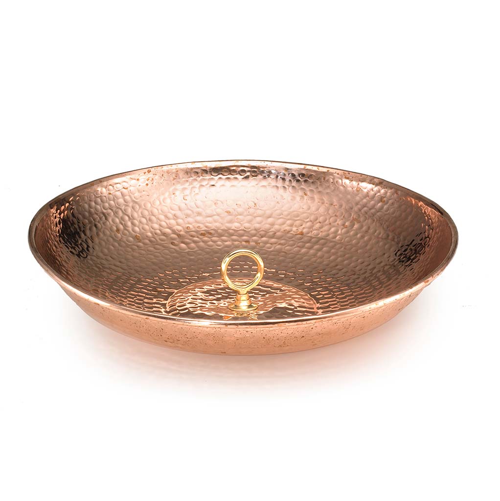 Fluted Flower Copper 8.5 ft. Rain Chain