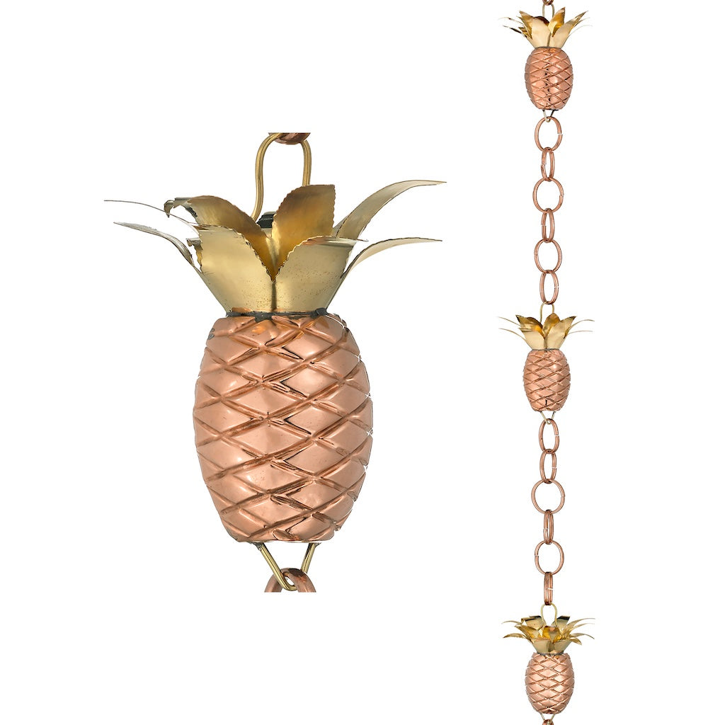 Pineapple 8.5 ft. Rain Chain