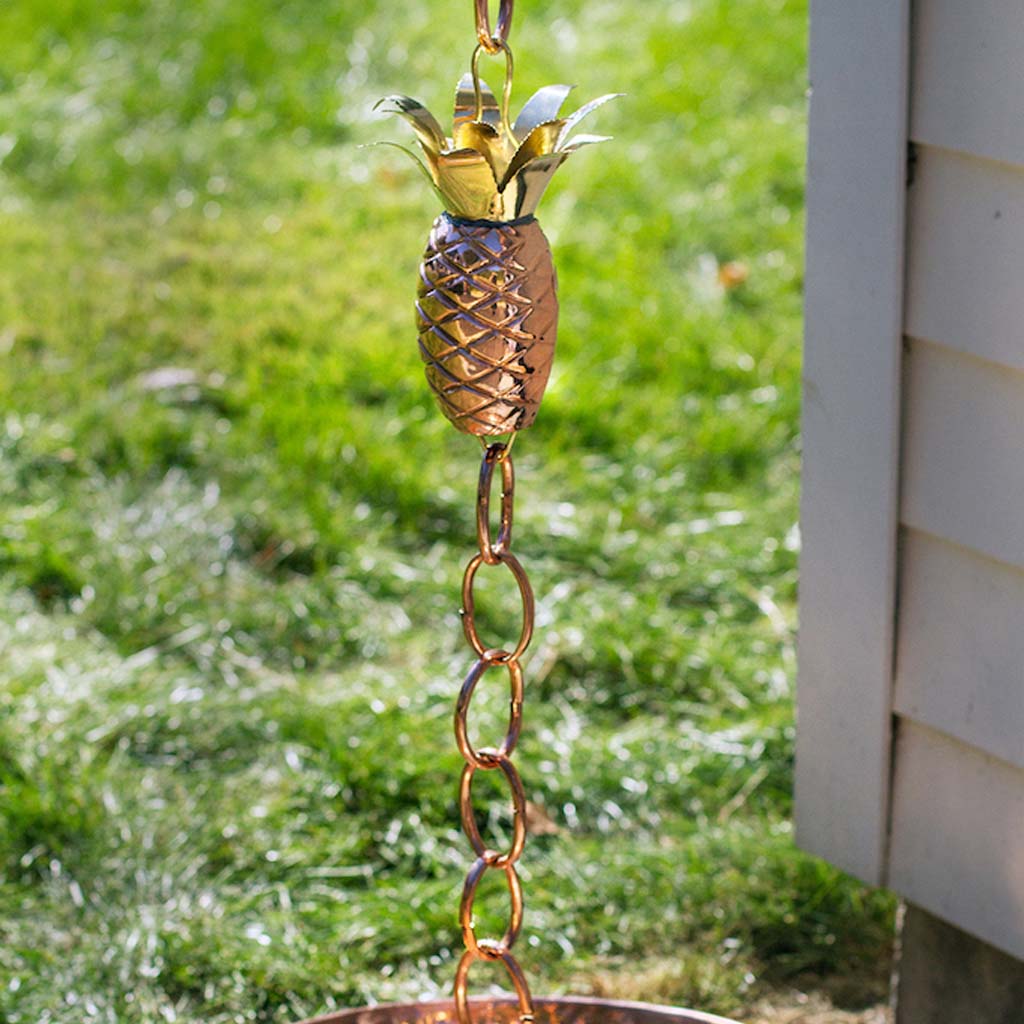 Pineapple 8.5 ft. Rain Chain