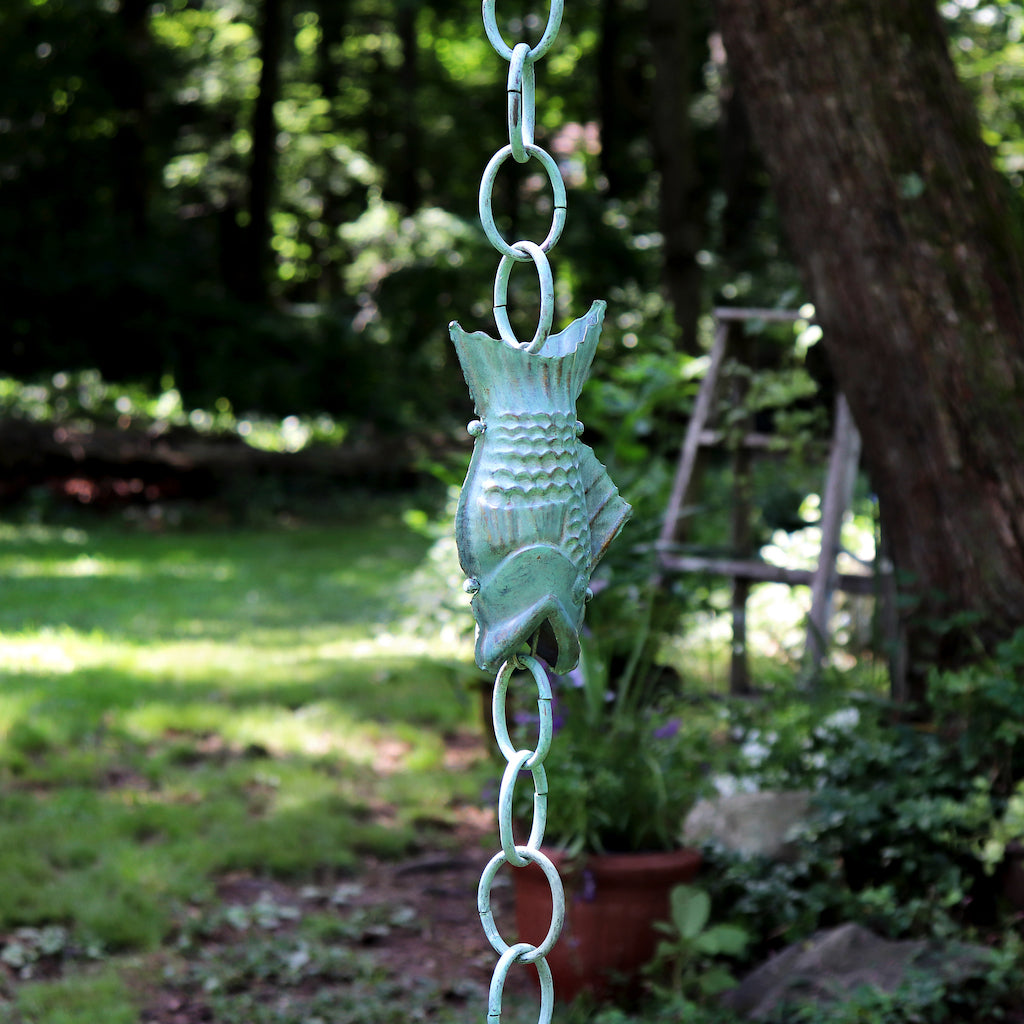 Verde Fish 8.5 ft Rain Chain
