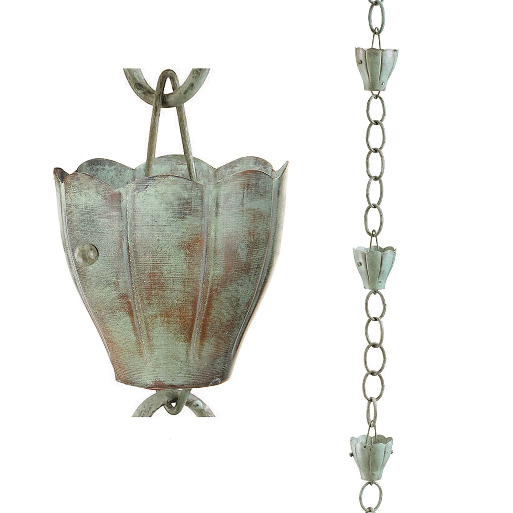 Crocus Verde 8.5ft. Rain Chain