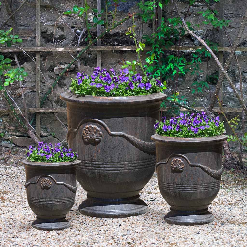 Coquille Anduze Urn || Antique Glaze