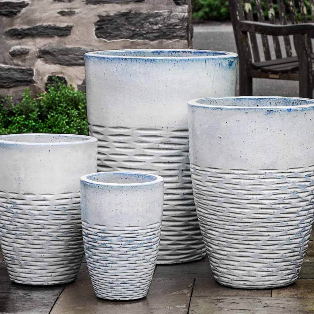Tall Hyphen Planter || Snow