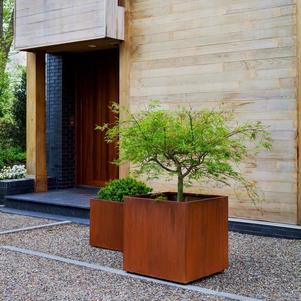 Steel Cube Planter || Steel