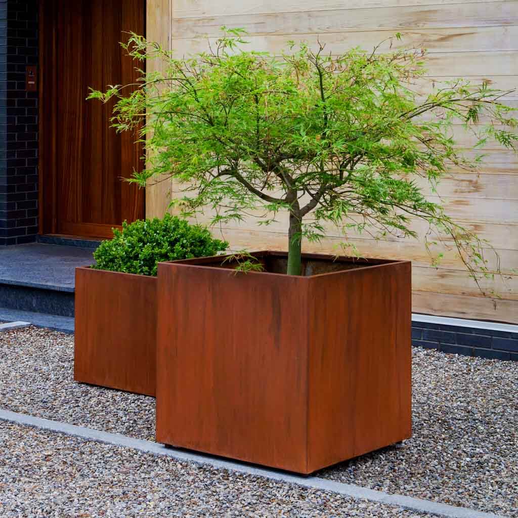 Steel Cube Planter || Steel