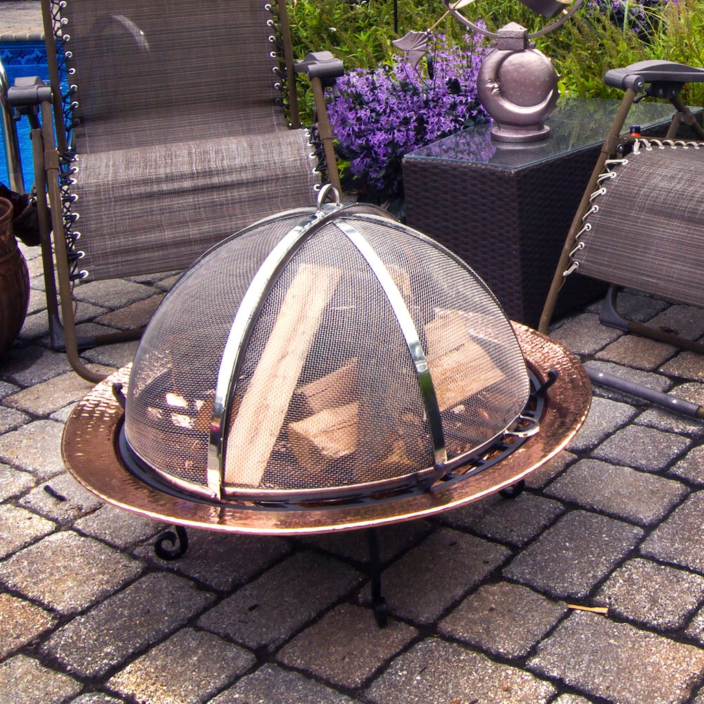 25" Medium Stainless Steel Spark Screen with Lifter