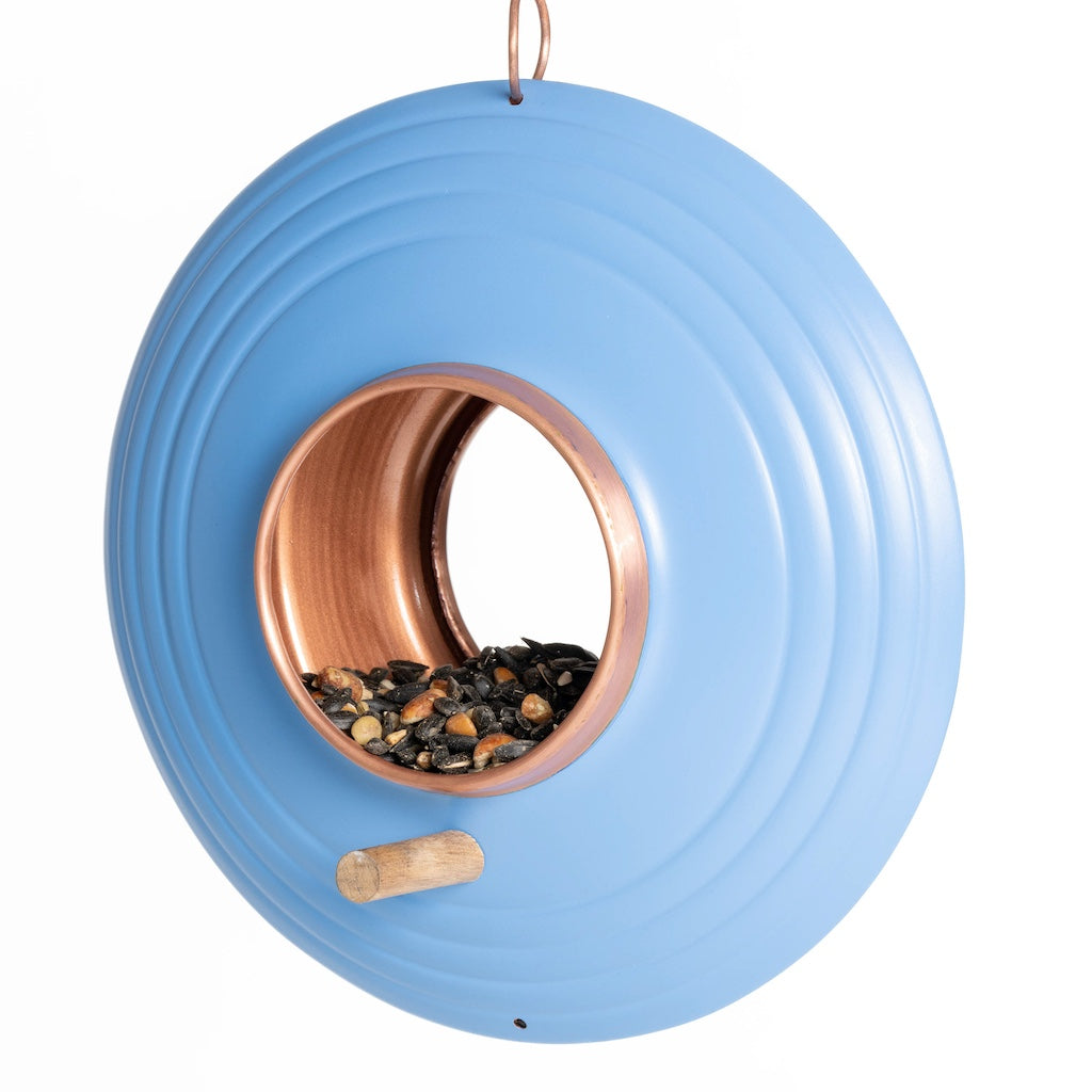 Azure Fly-Thru Bird Feeder