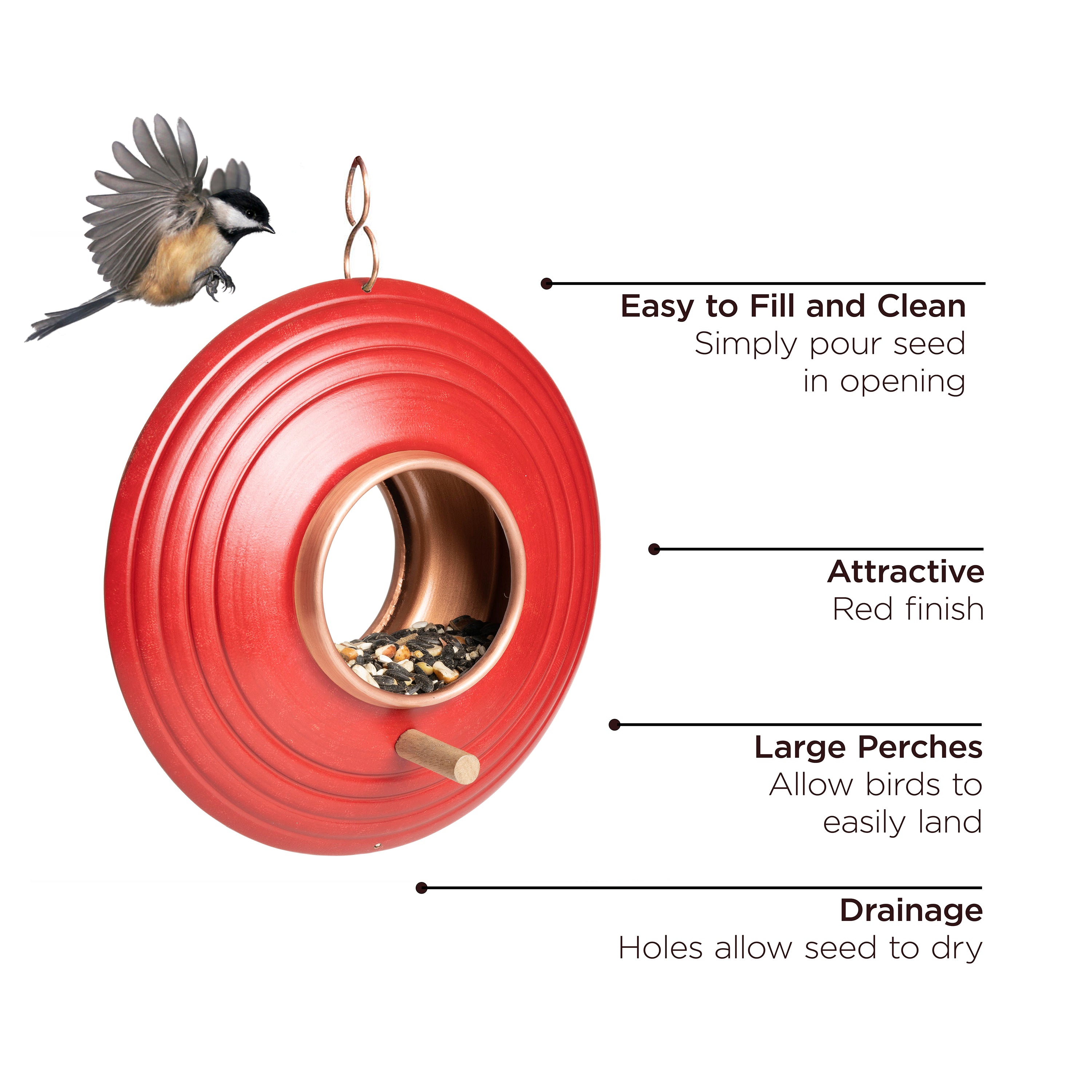 Mojave Fly-Thru Bird Feeder