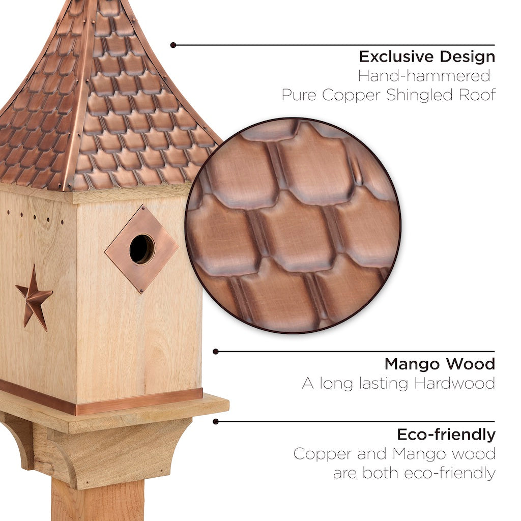 Villa Bird House with Copper Roof