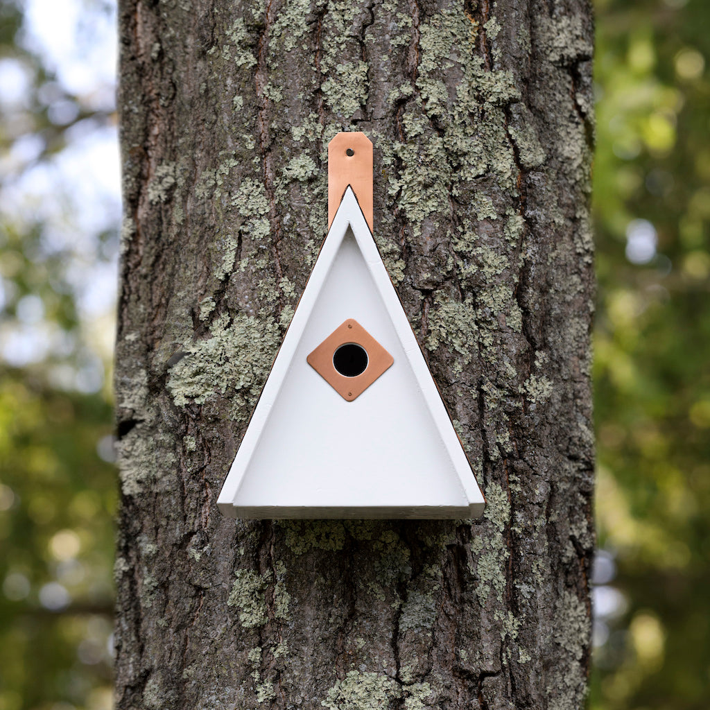 Swiss Chalet Bird House with Copper Roof