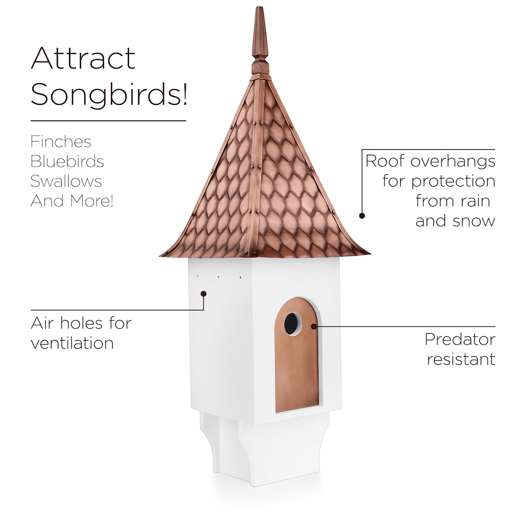 Chateau Bird House with Copper Roof