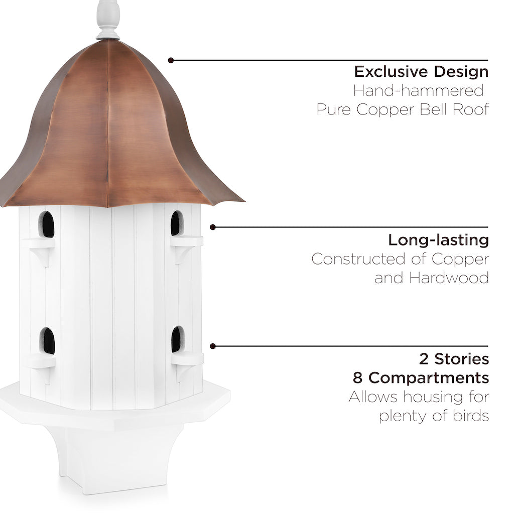 Dovecote Manor Bird House with Copper Roof
