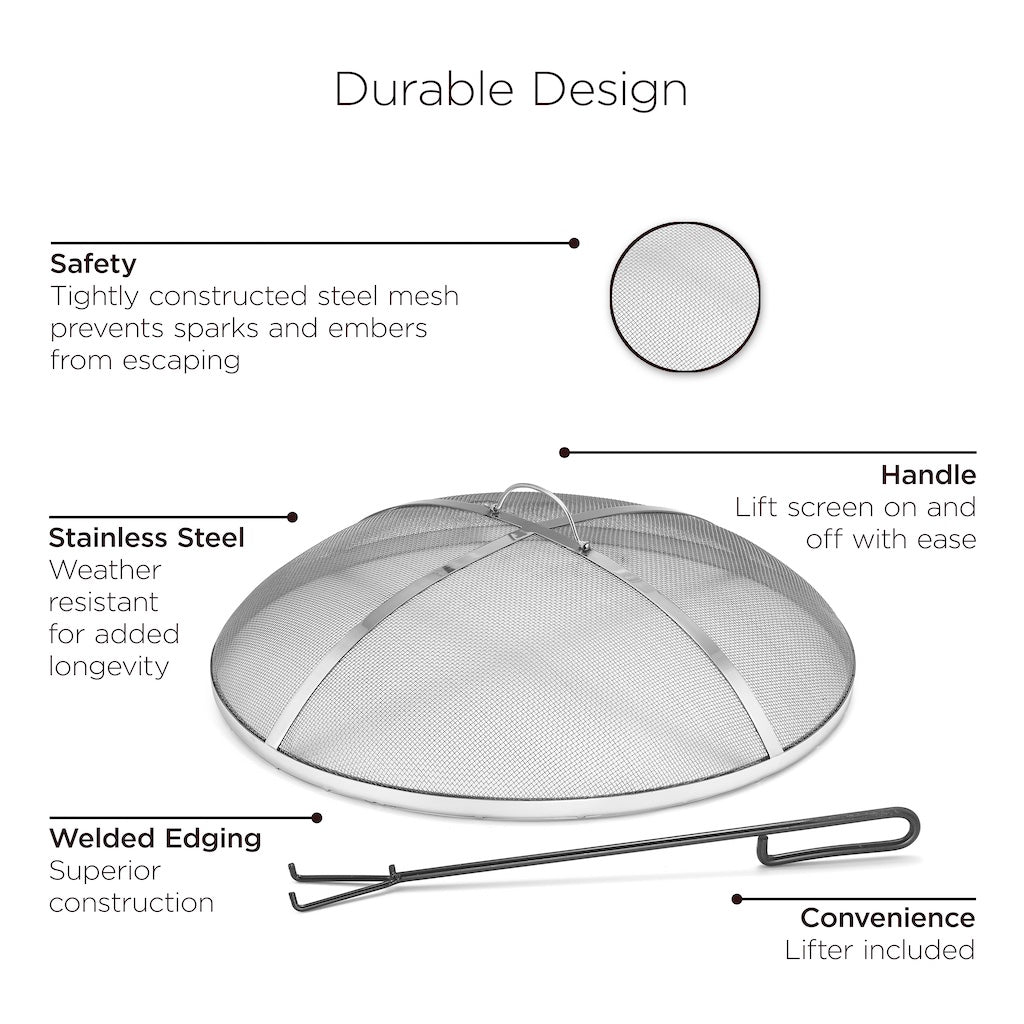 27" Heavy Duty Stainless Steel Spark Screen