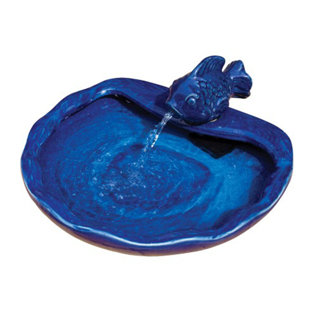 Ceramic Koi Solar Fountain