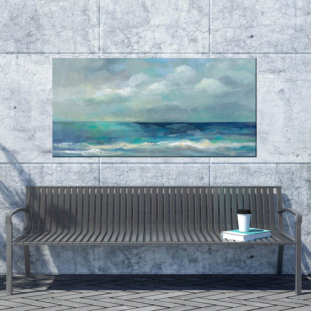 Blue On Blue Outdoor Wall Art