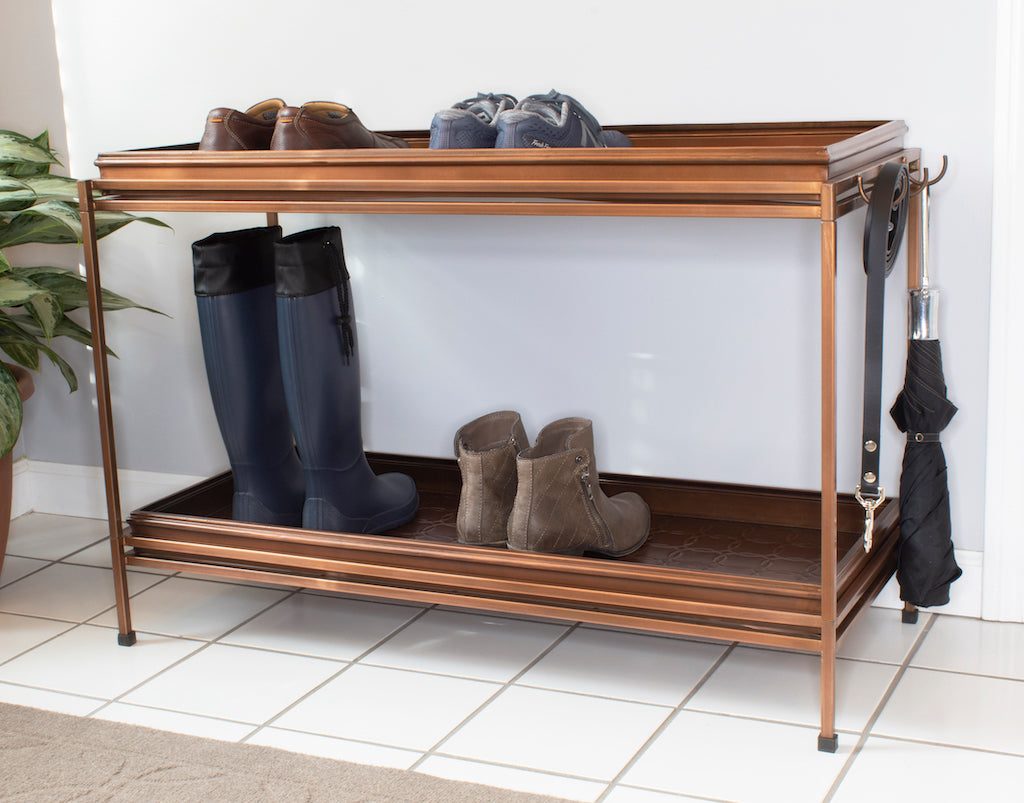 Circles Double Boot Tray with Stand
