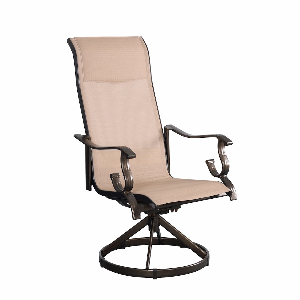 Westin Sling Dining Set in Bronze and Tan