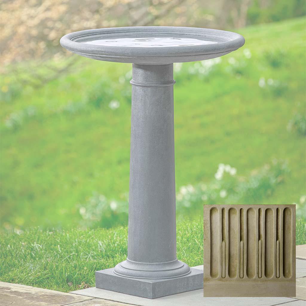 Classic Column Birdbath