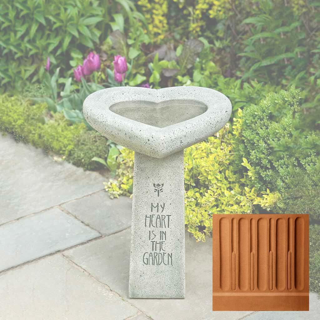 My Heart is in the Garden Birdbath