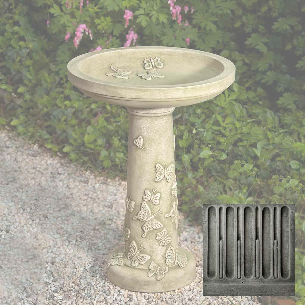 Butterflies are Free Birdbath
