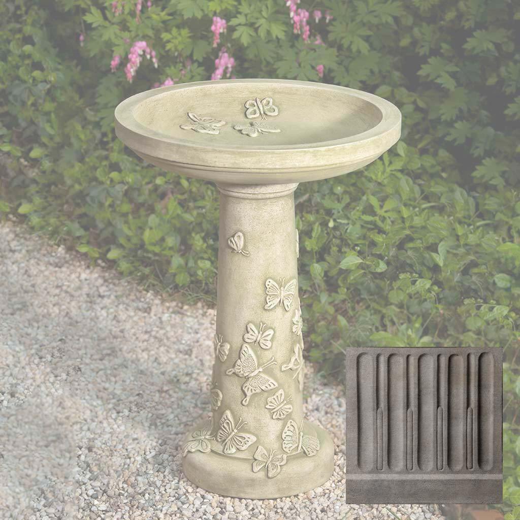 Butterflies are Free Birdbath