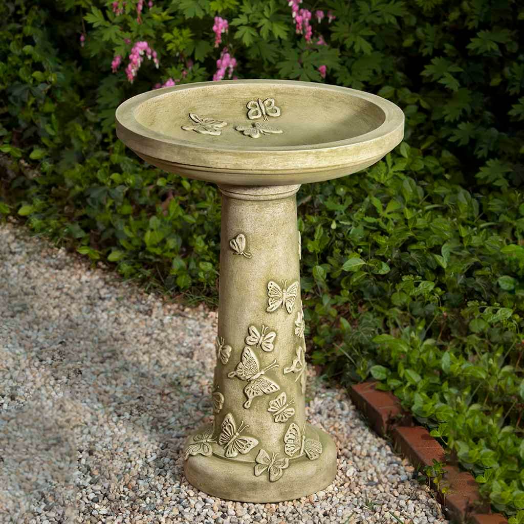Butterflies are Free Birdbath
