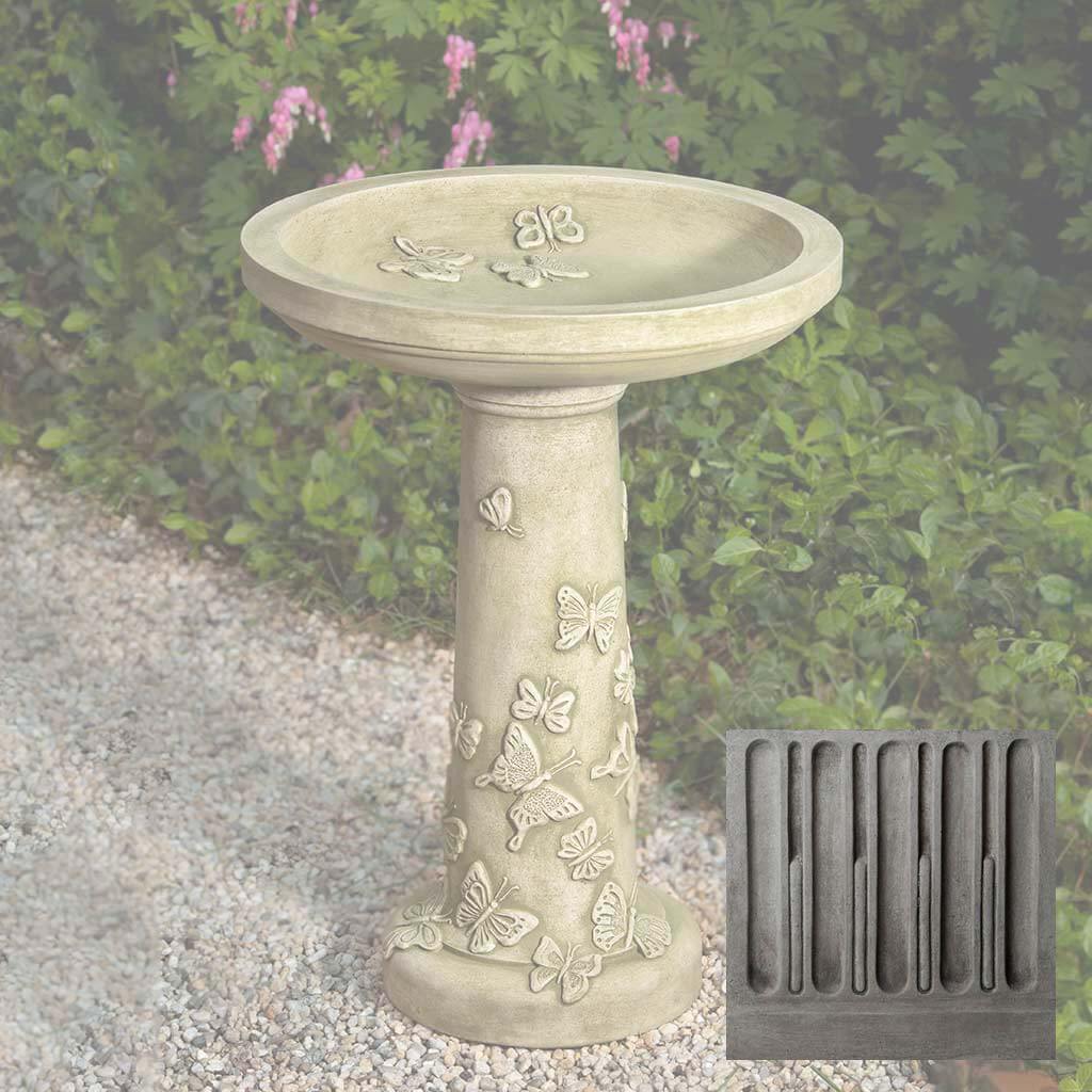 Butterflies are Free Birdbath