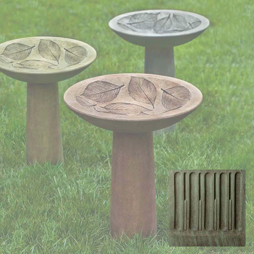 Hydrangea Leaf Birdbath