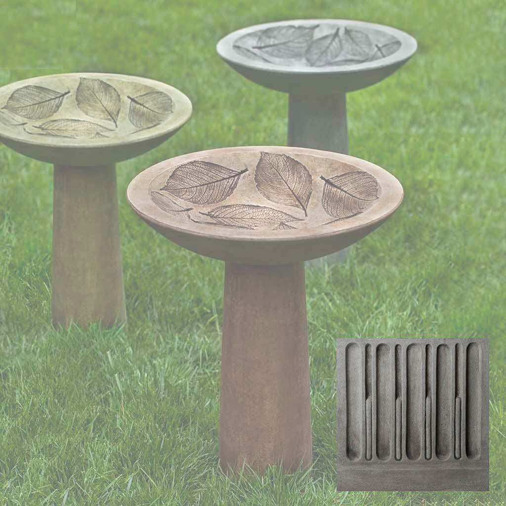 Hydrangea Leaf Birdbath