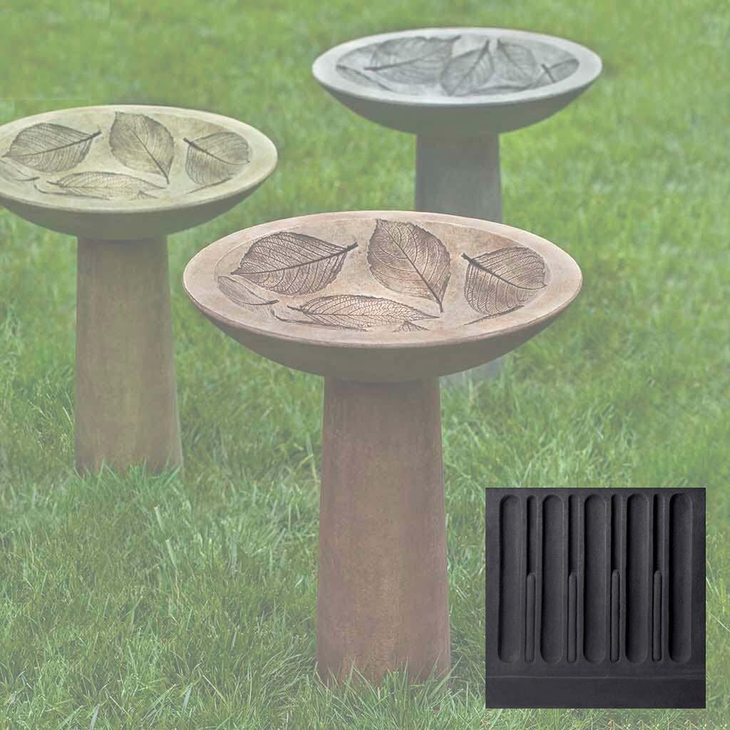 Hydrangea Leaf Birdbath