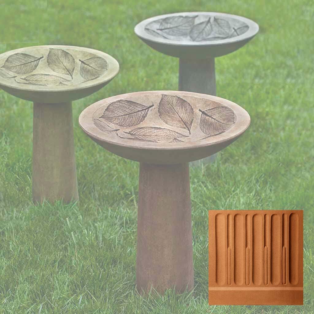 Hydrangea Leaf Birdbath