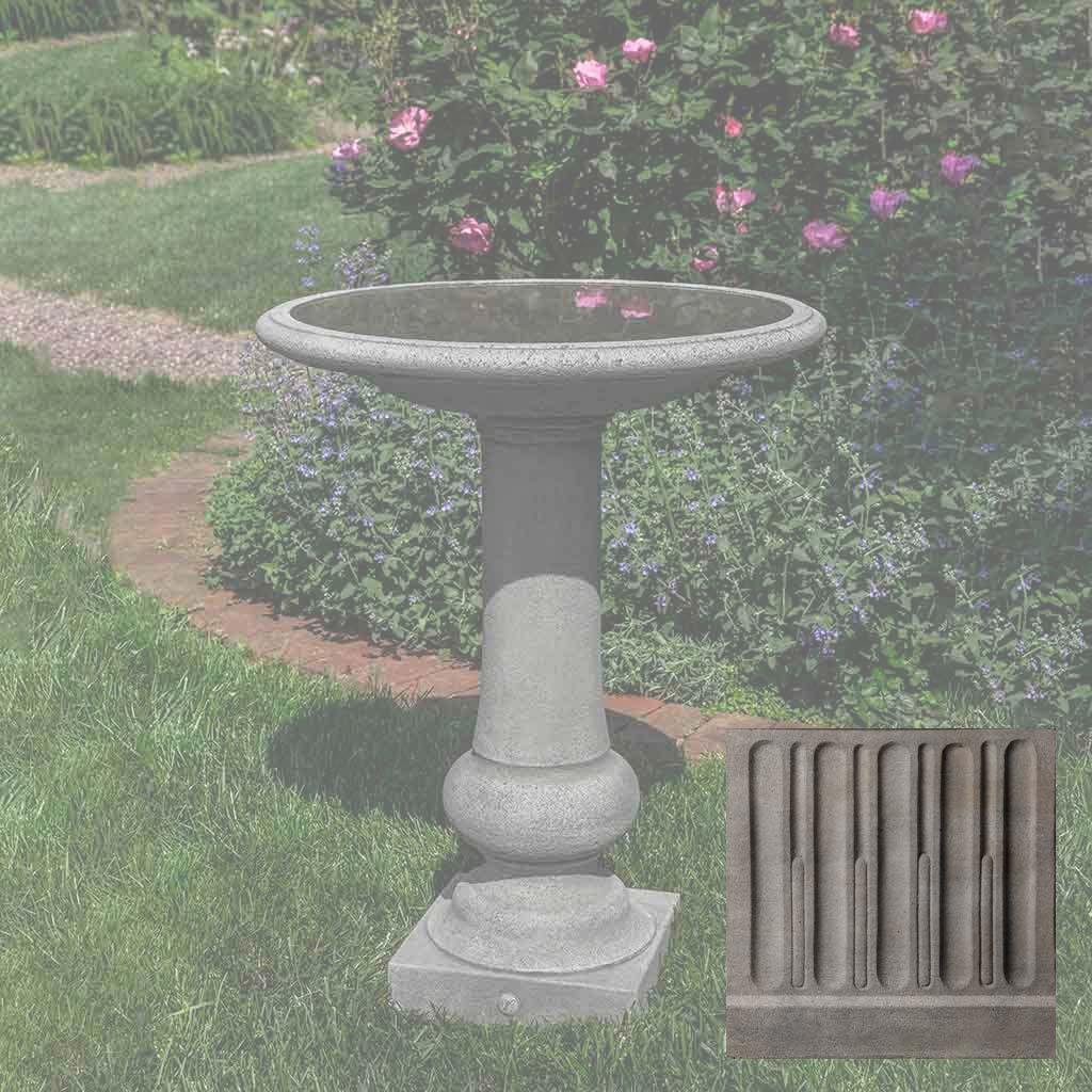 Williamsburg Boxwood Garden Birdbath