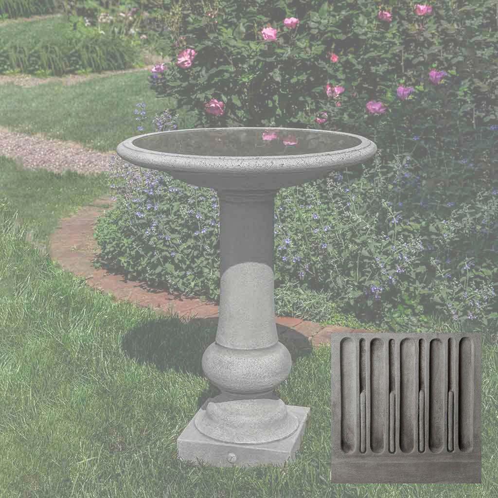 Williamsburg Boxwood Garden Birdbath