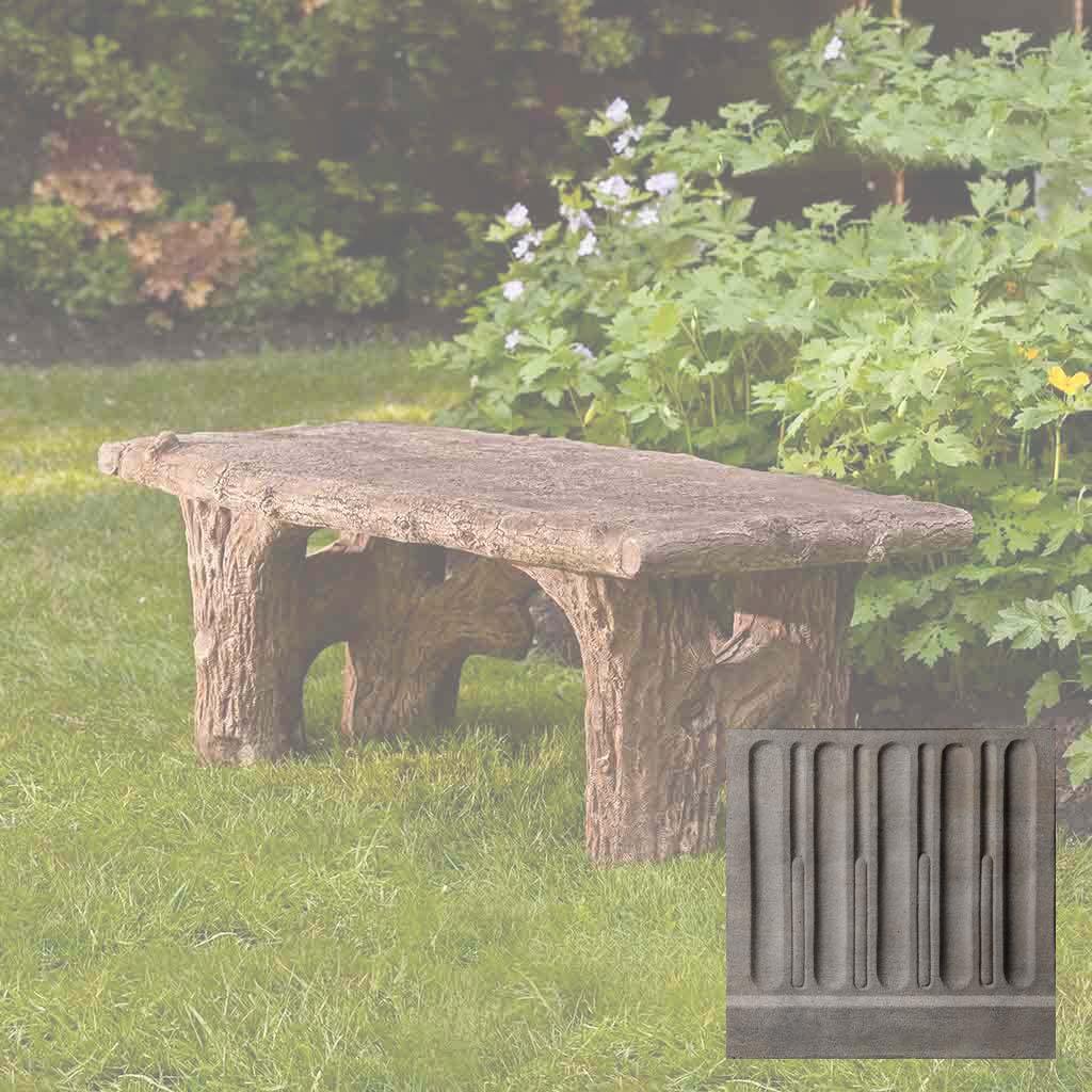 Faux Bois Bench
