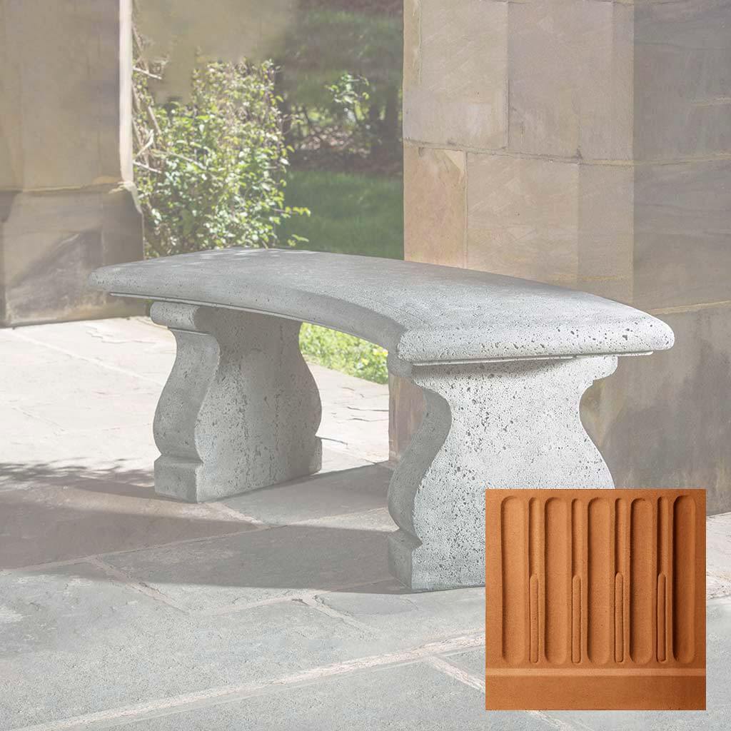 Provencal Curved Bench