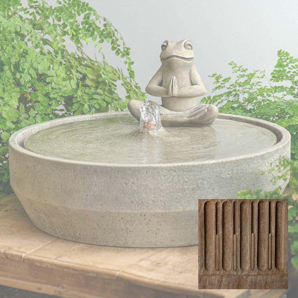 Yoga Frog Beveled Fountain