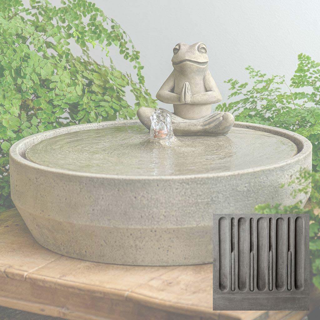 Yoga Frog Beveled Fountain