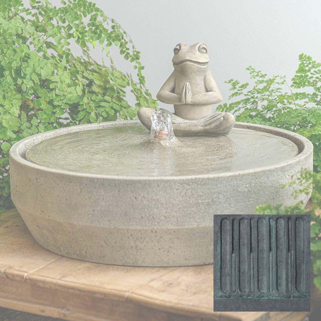 Yoga Frog Beveled Fountain