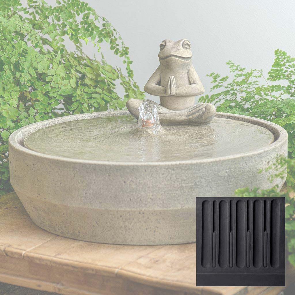 Yoga Frog Beveled Fountain