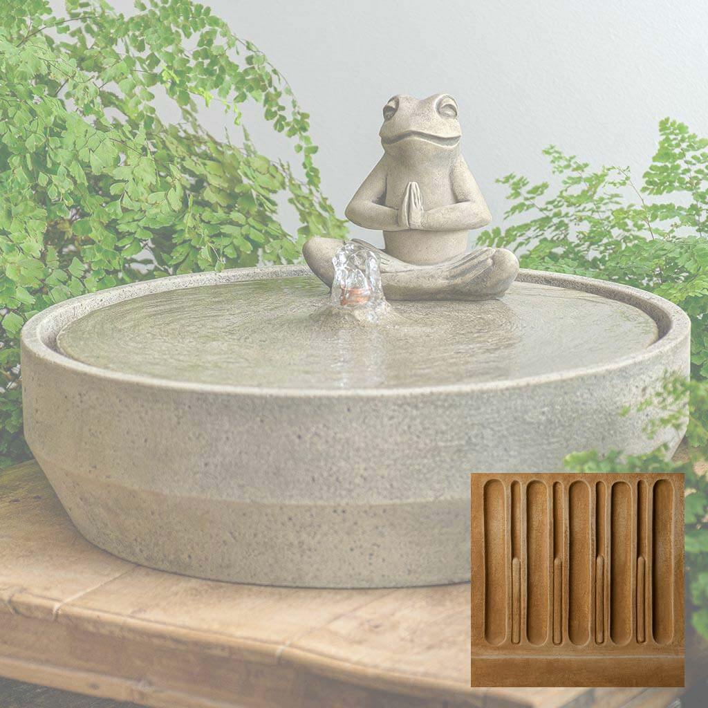 Yoga Frog Beveled Fountain