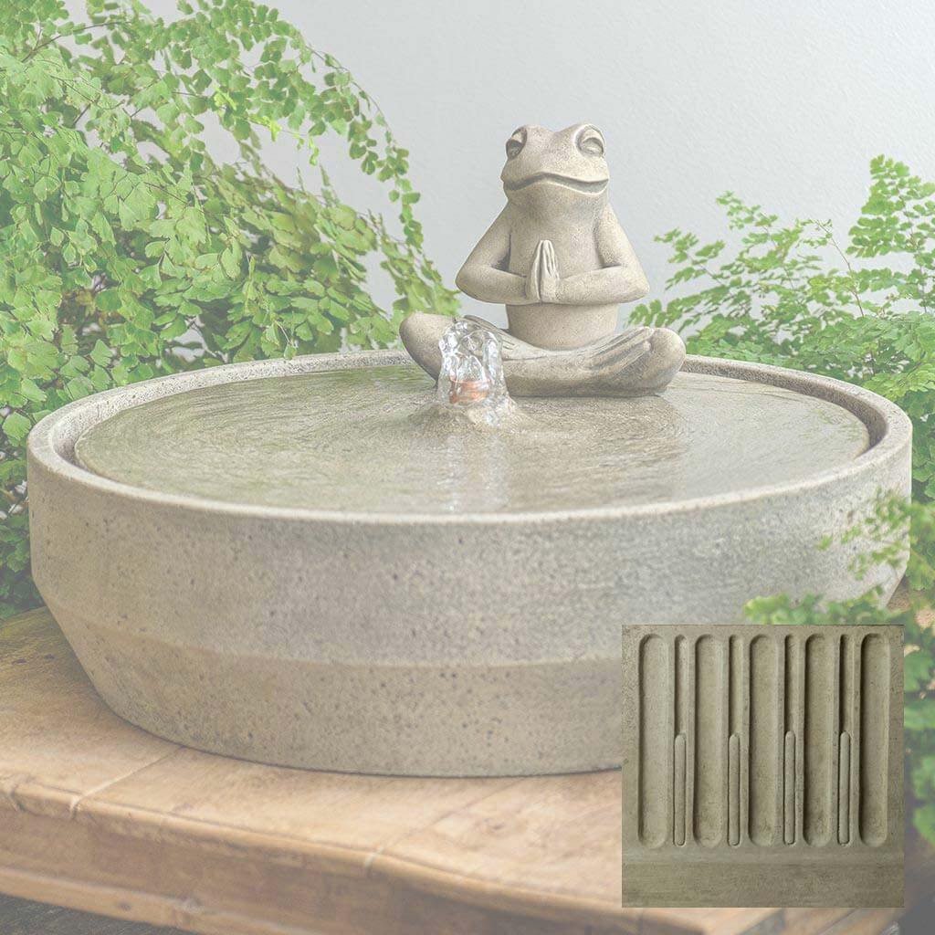 Yoga Frog Beveled Fountain