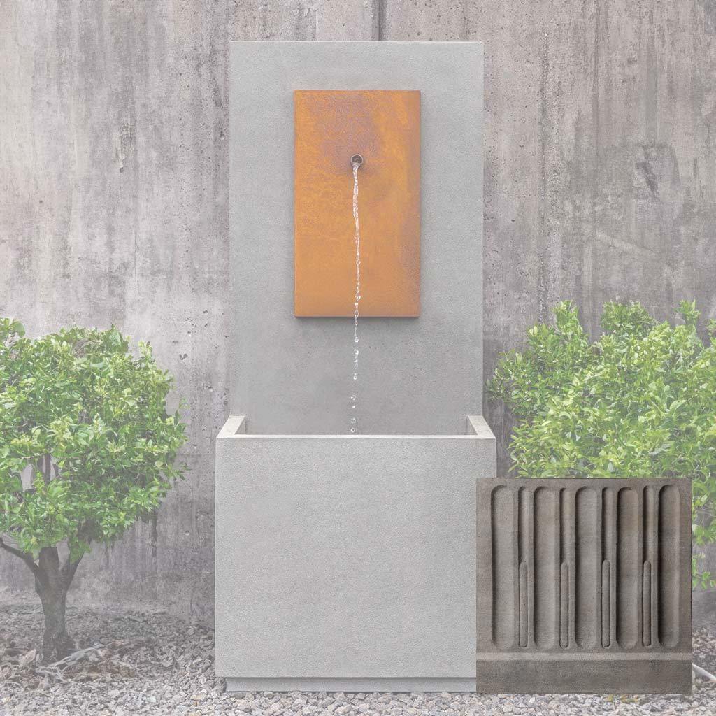 MC-1 Fountain - Corten Steel Face