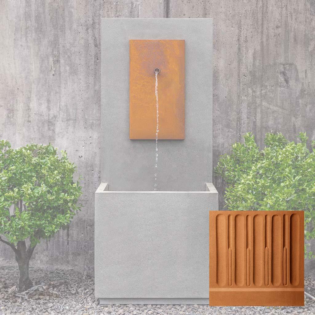 MC-1 Fountain - Corten Steel Face